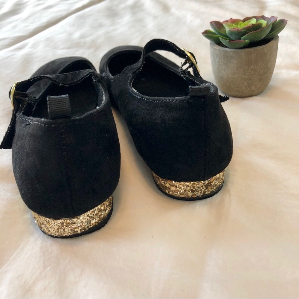 Gap Kids Girls Black Gold Mary Jane Size 2